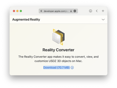 Download Reality Composer